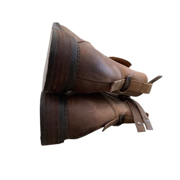 Franco Sarto Hyla Leather Ankle Boot Women's Size 6M Cognac - Picture 9 of 10